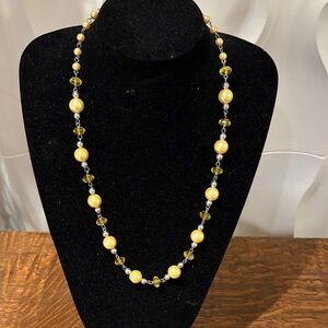Elegant Gold and Silver Beaded Necklace